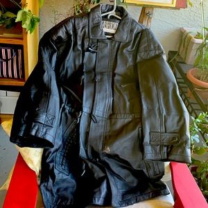 Genuine Leather Coat size L - VINTAGE